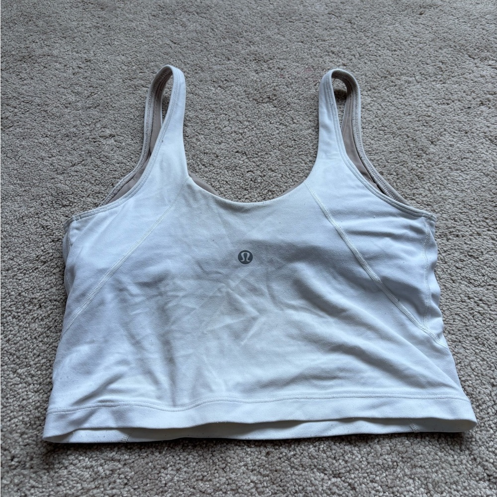 White Lululemon Align Tank.